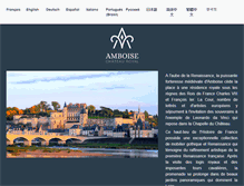 Tablet Screenshot of chateau-amboise.com